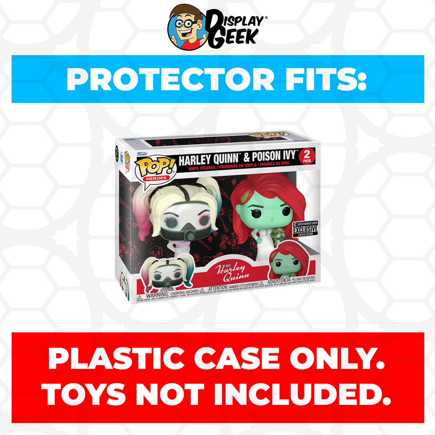 Pop Protector for 2 Pack Harley Quinn & Poison Ivy Funko Pop Funko Pop on The Protector Guide App by Display Geek
