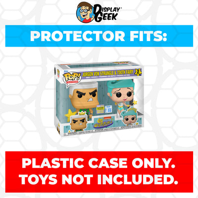 Pop Protector for 2 Pack The Fairly OddParents Jorgen Von Strangle & Tooth Fairy SDCC Funko Pop on The Protector Guide App by Display Geek