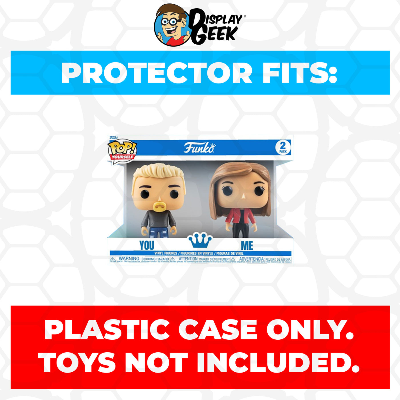 Pop Protector for 2 Pack Pop Yourself Custom Funko Shop Box on The Protector Guide App by Display Geek