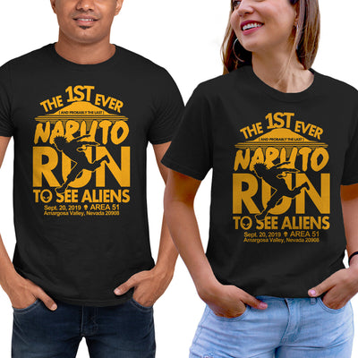 Naruto Run for Aliens - T-Shirt