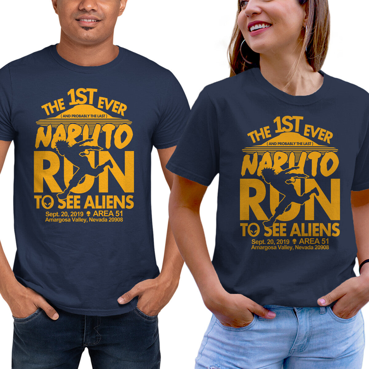 Naruto Run for Aliens - T-Shirt