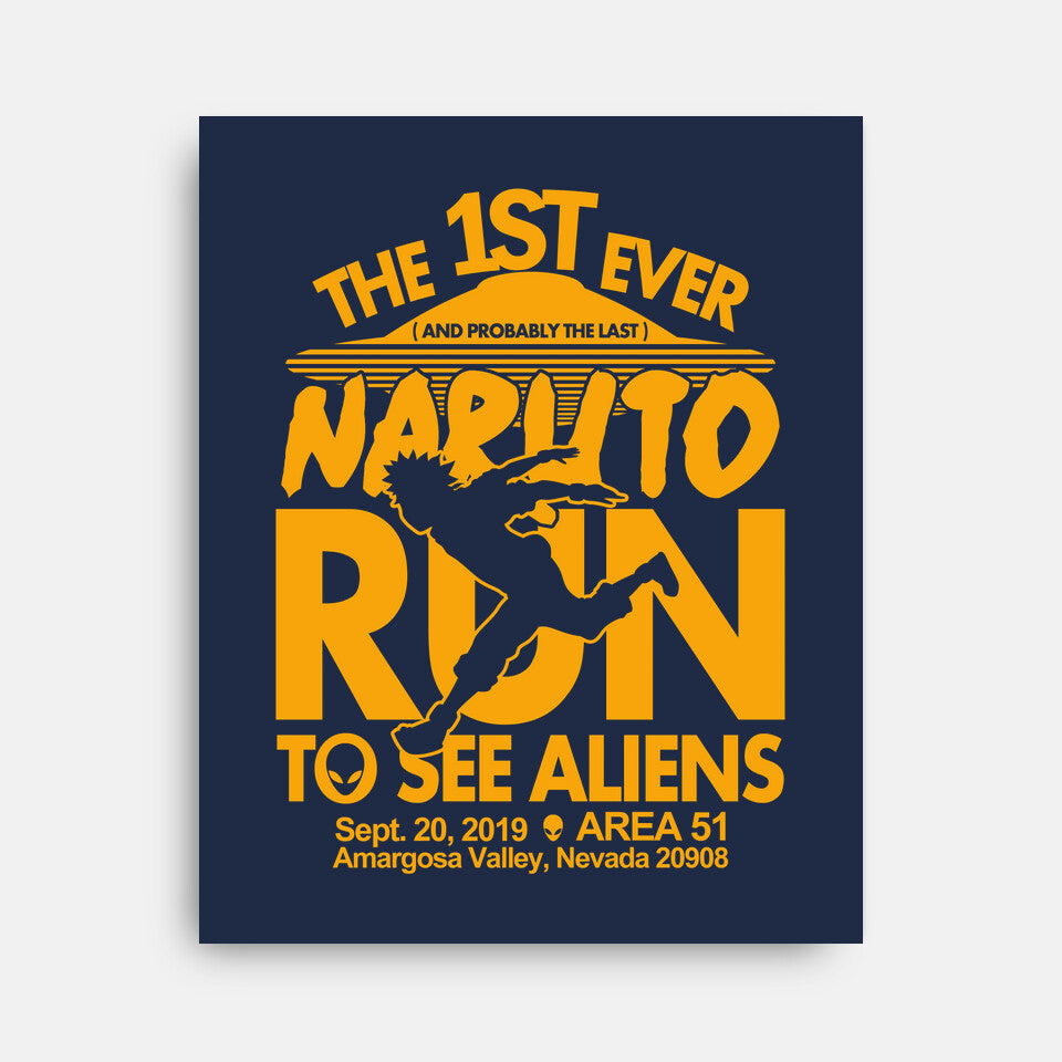 Naruto Run for Aliens - Wall Art