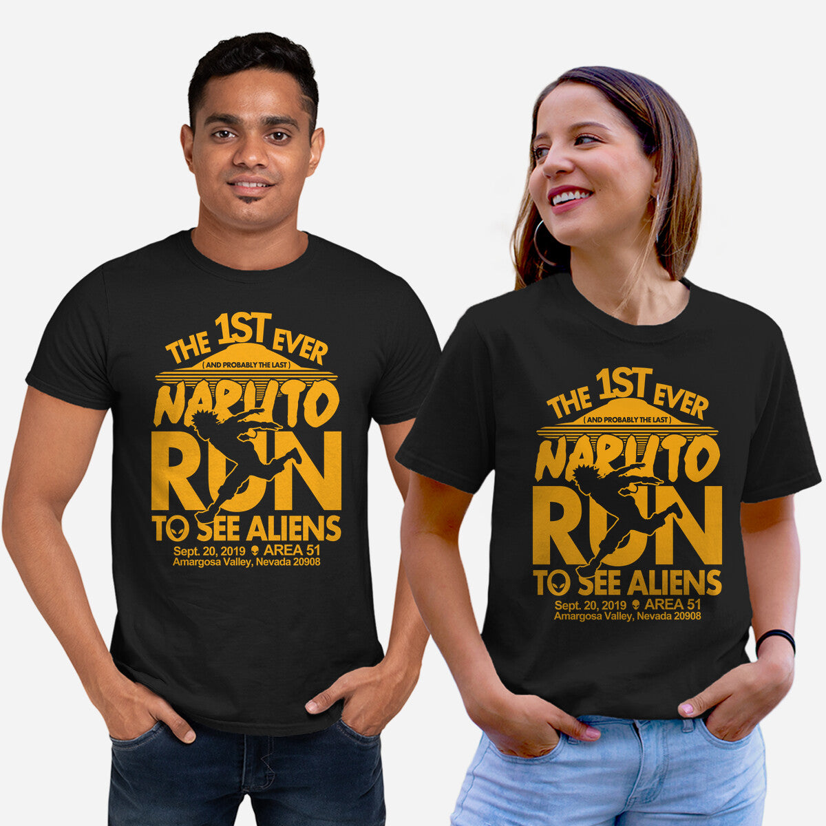 Naruto Run for Aliens - T-Shirt