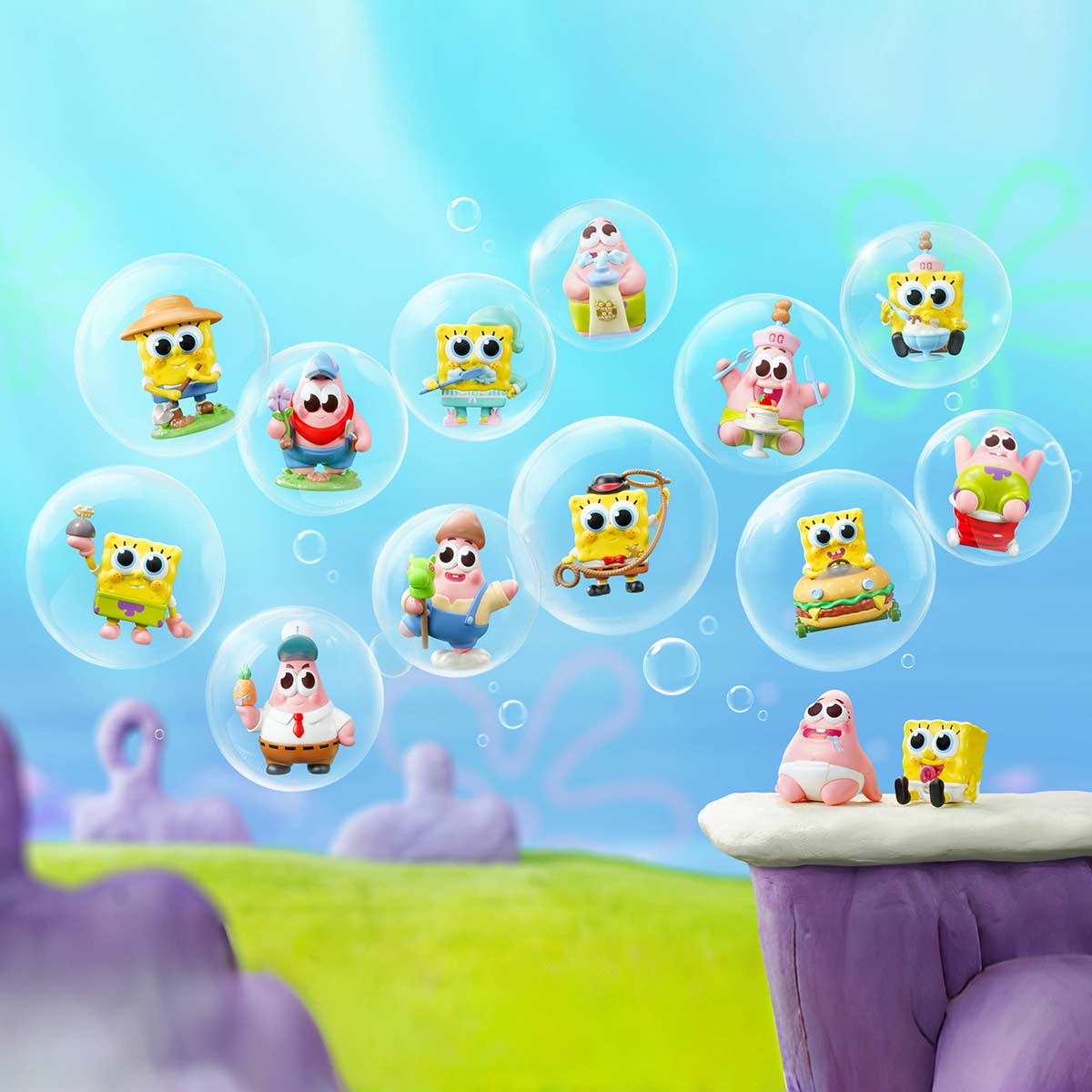 POP MART SpongeBob Best Friends Series Figures Blind Box
