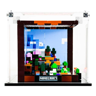 LEGO Model 21265 - 3mm thick Custom Acrylic Display Case for Minecraft The Crafting Table (6.5h x 7.3w x 7.3d)