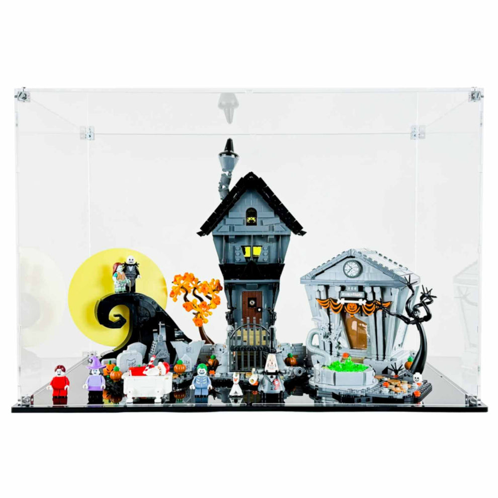 LEGO 21351 - 3mm thick Custom Acrylic Display Case for The Nightmare Before Christmas (13.7h x 20w x 12d) by Display Geek Flying Box 3mm thick dust and dirt protection