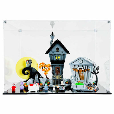 LEGO 21351 - 3mm thick Custom Acrylic Display Case for The Nightmare Before Christmas (13.7h x 20w x 12d) by Display Geek Flying Box 3mm thick dust and dirt protection