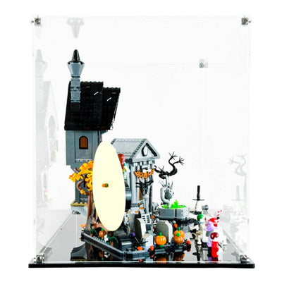 LEGO 21351 - 3mm thick Custom Acrylic Display Case for The Nightmare Before Christmas (13.7h x 20w x 12d) by Display Geek Flying Box 3mm thick dust and dirt protection