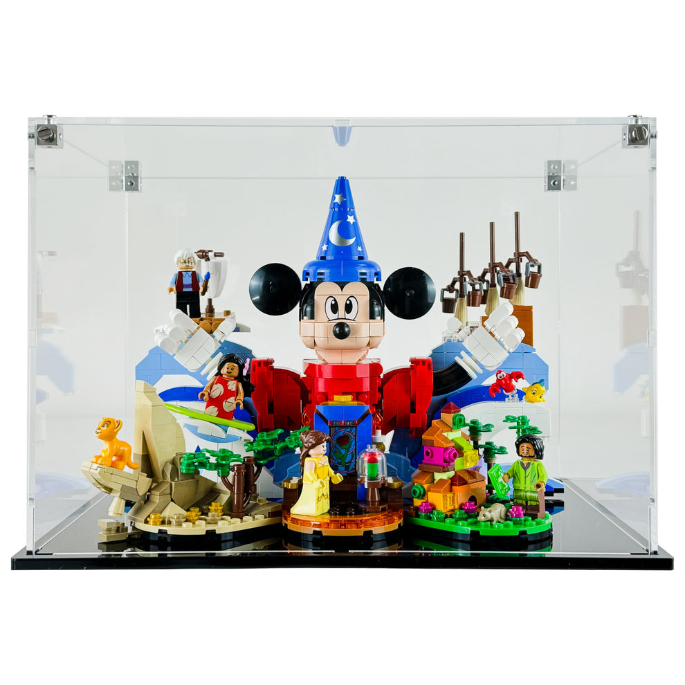 LEGO Model 21352 - 3mm thick Custom Acrylic Display Case for Ideas Magic of Disney (8.25h x 11.75w x 8d)