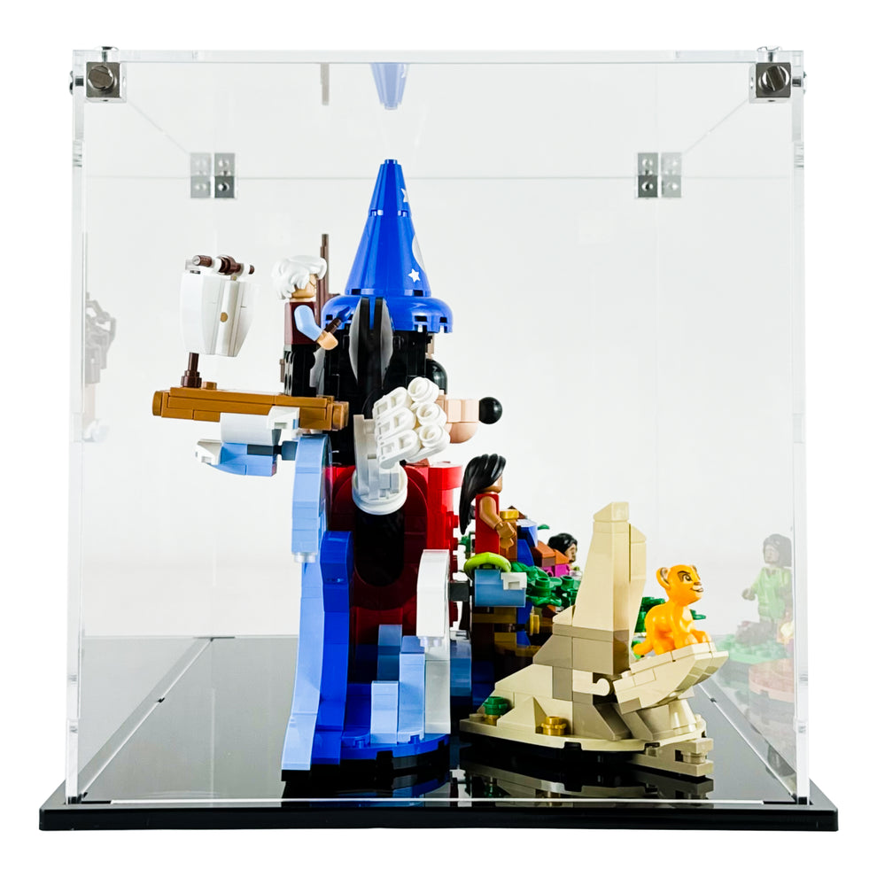 LEGO Model 21352 - 3mm thick Custom Acrylic Display Case for Ideas Magic of Disney (8.25h x 11.75w x 8d)