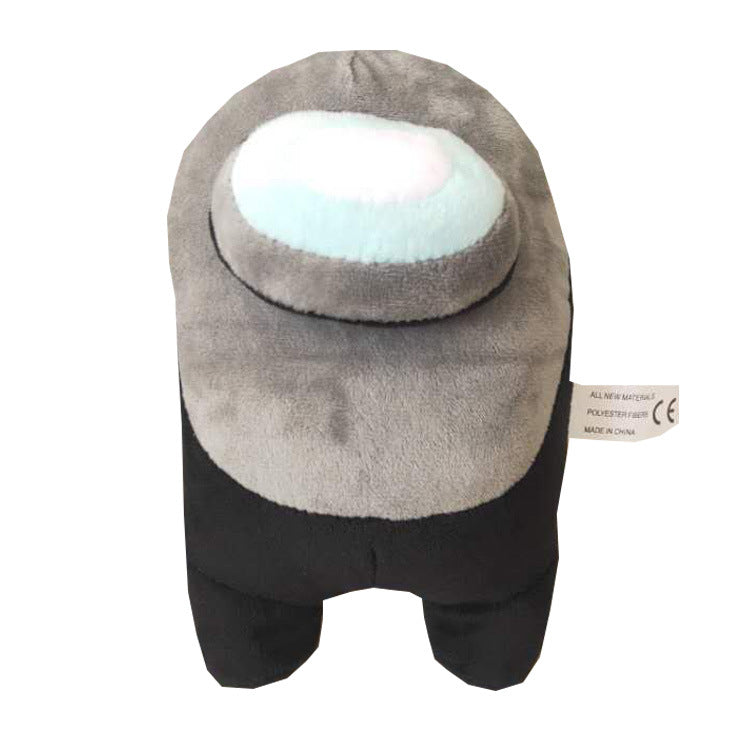 Among Us Plush Black & Gray - Stuffed Cute Kawaii Video Game Characters