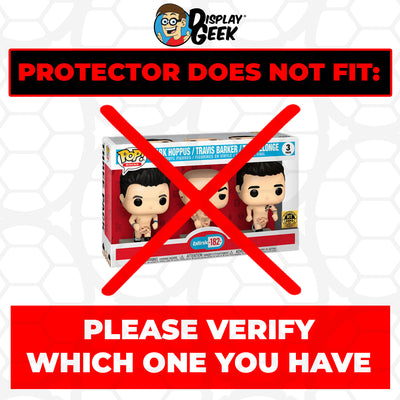 Pop Protector for 3 Pack Blink 182 Mark, Travis & Tom Playing Instruments Funko on The Protector Guide App by Display Geek