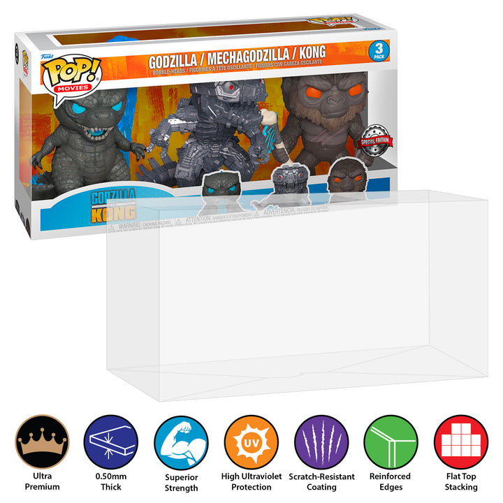 3-Pack-Godzilla-Mechagodzilla-