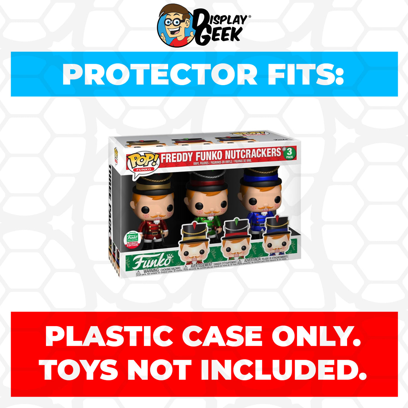 Pop Protector for 3 Pack Freddy Funko Nutcrackers Funko Pop on The Protector Guide App by Display Geek