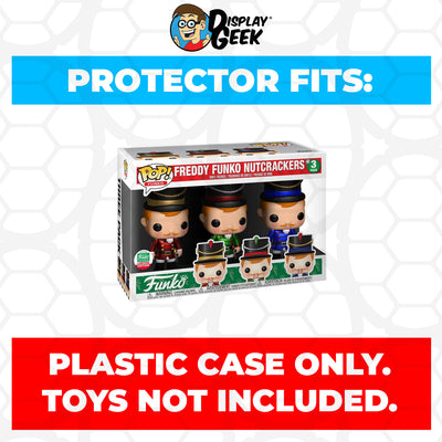 Pop Protector for 3 Pack Freddy Funko Nutcrackers Funko Pop on The Protector Guide App by Display Geek