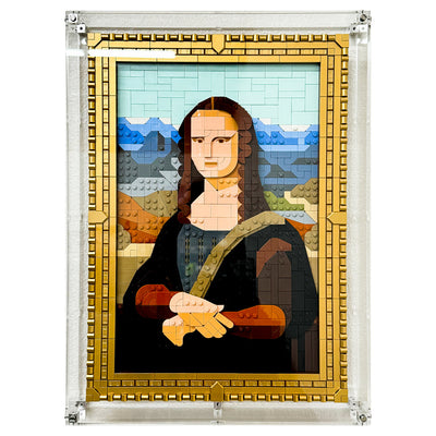 LEGO Model 31213 - 3mm thick Custom Acrylic Display Case for Art Mona Lisa (18.5h x 13.5w x 2.25d)