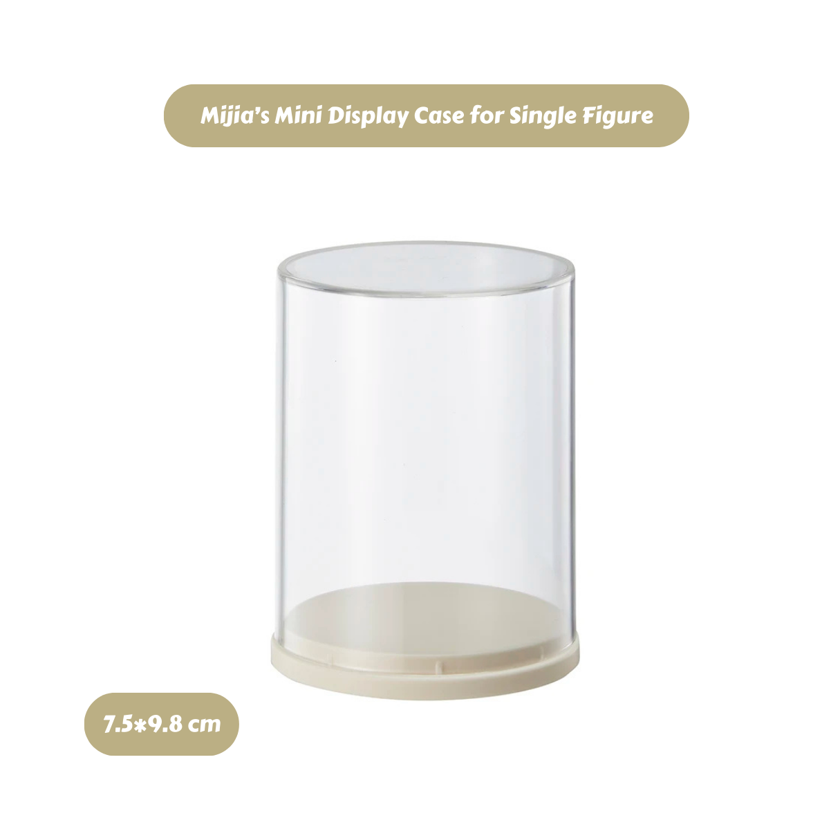 OVAL CYLINDER - Display Case for Blind Box Figures (Plastic)