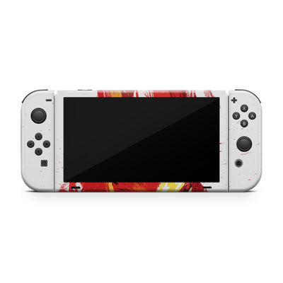 Red Velocity Nintendo Switch OLED Skin