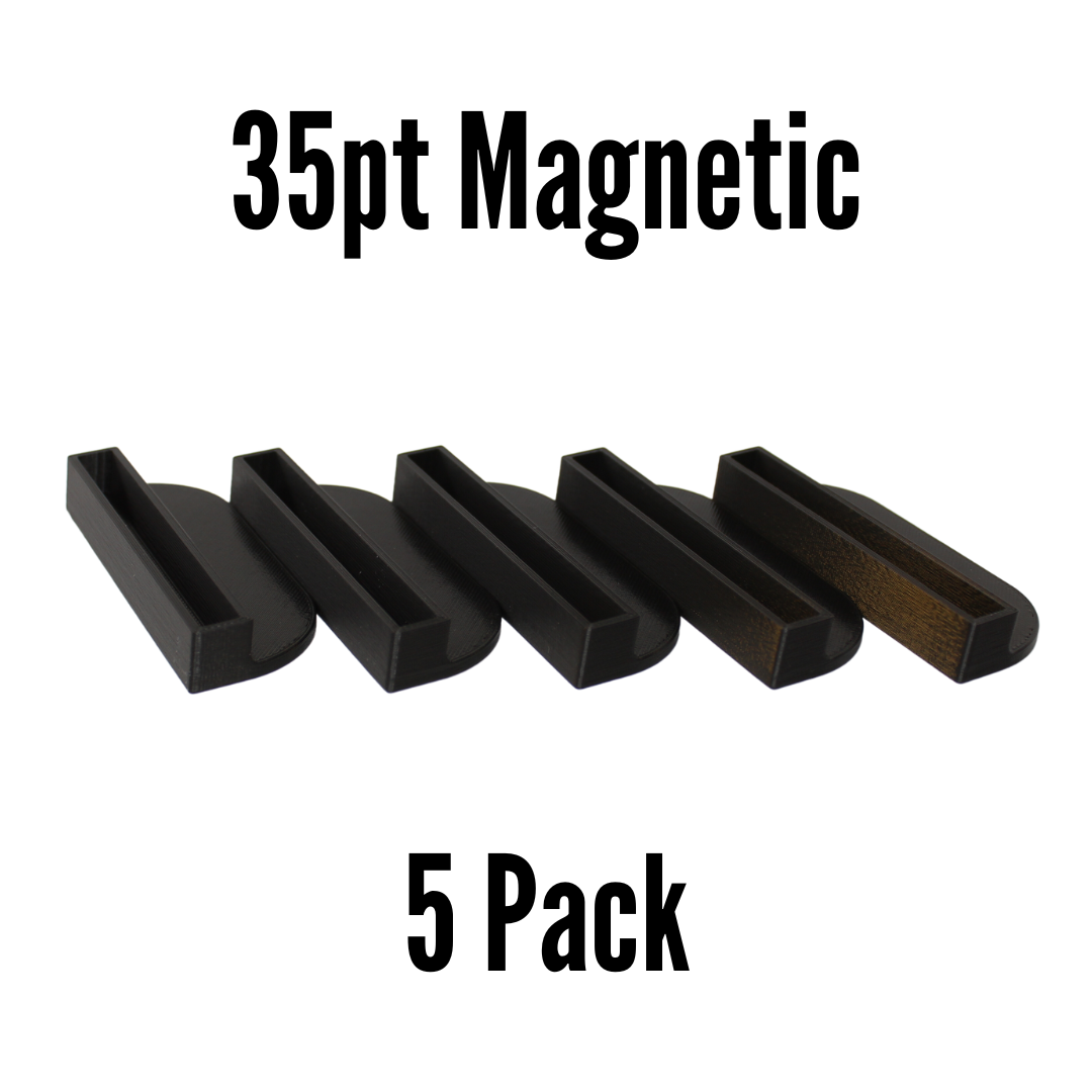 35pt Magnetic Trading Card Displays, Black (5 Pack)