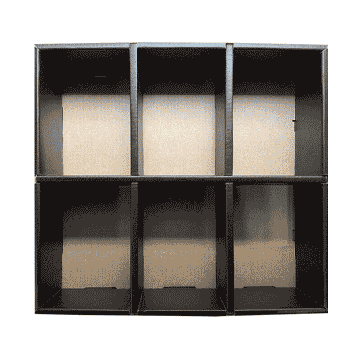 360 Degree View - Perfect Display for PopShield Armor Funko Pops - Cardboard GRAIL KUBBIE (3x2) In Box Display Case for Funko Pops in Acrylic Pop Shield Armor and Thrilljoy Pix