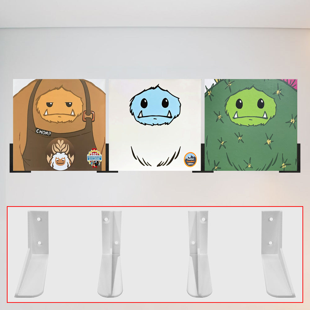 3D Floating Shelf for Chomp Abominable Toys Boxes (Shelf Size: 3in high x 4in deep)