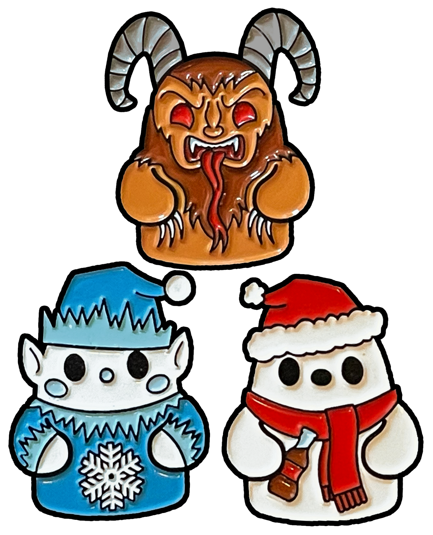 Bimtoy: Pins (Tiny Ghost), Christmas (S3) (3-PK)