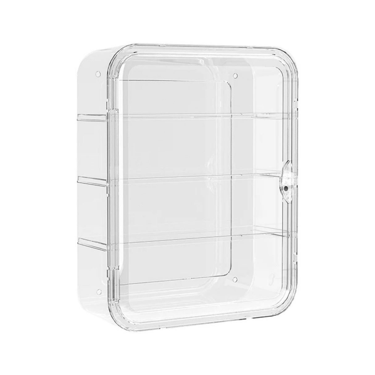 4 TIER - Wall Mountable Transparent Display Case for Blind Box Figures (Plastic)