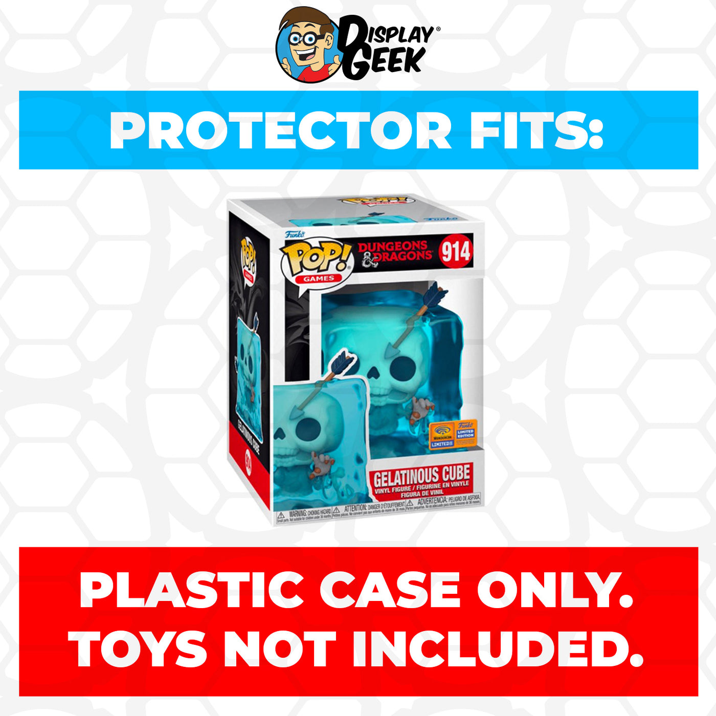 Pop Protector for Gelatinous Cube Blue WonderCon #914 Funko Pop on The Protector Guide App by Display Geek