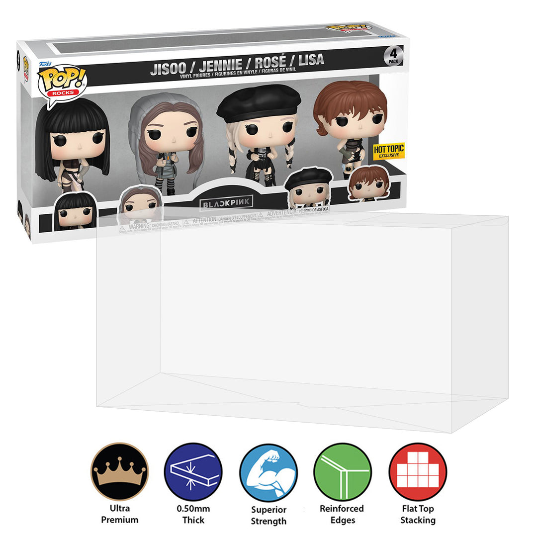 4 PACK STANDARD Pop Protectors for Funko (0.50mm thick, UV & Scratch R–  Display Geek, Inc.