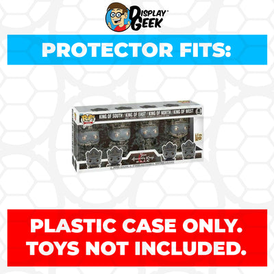 Pop Protector for 4 Pack Four Heavenly Kings Funko Pop on The Protector Guide App by Display Geek