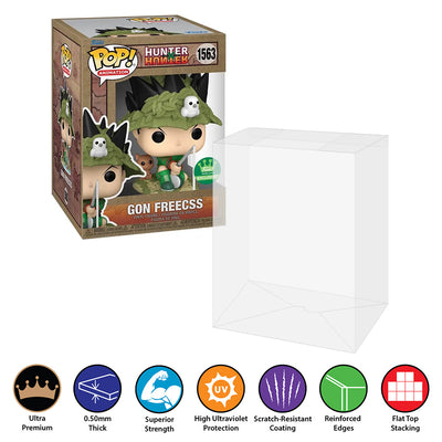 hunter x hunter gon freecss 1563 best funko pop protectors thick strong uv scratch flat top stack vinyl display geek plastic shield vaulted eco armor fits collect protect display case kollector protector