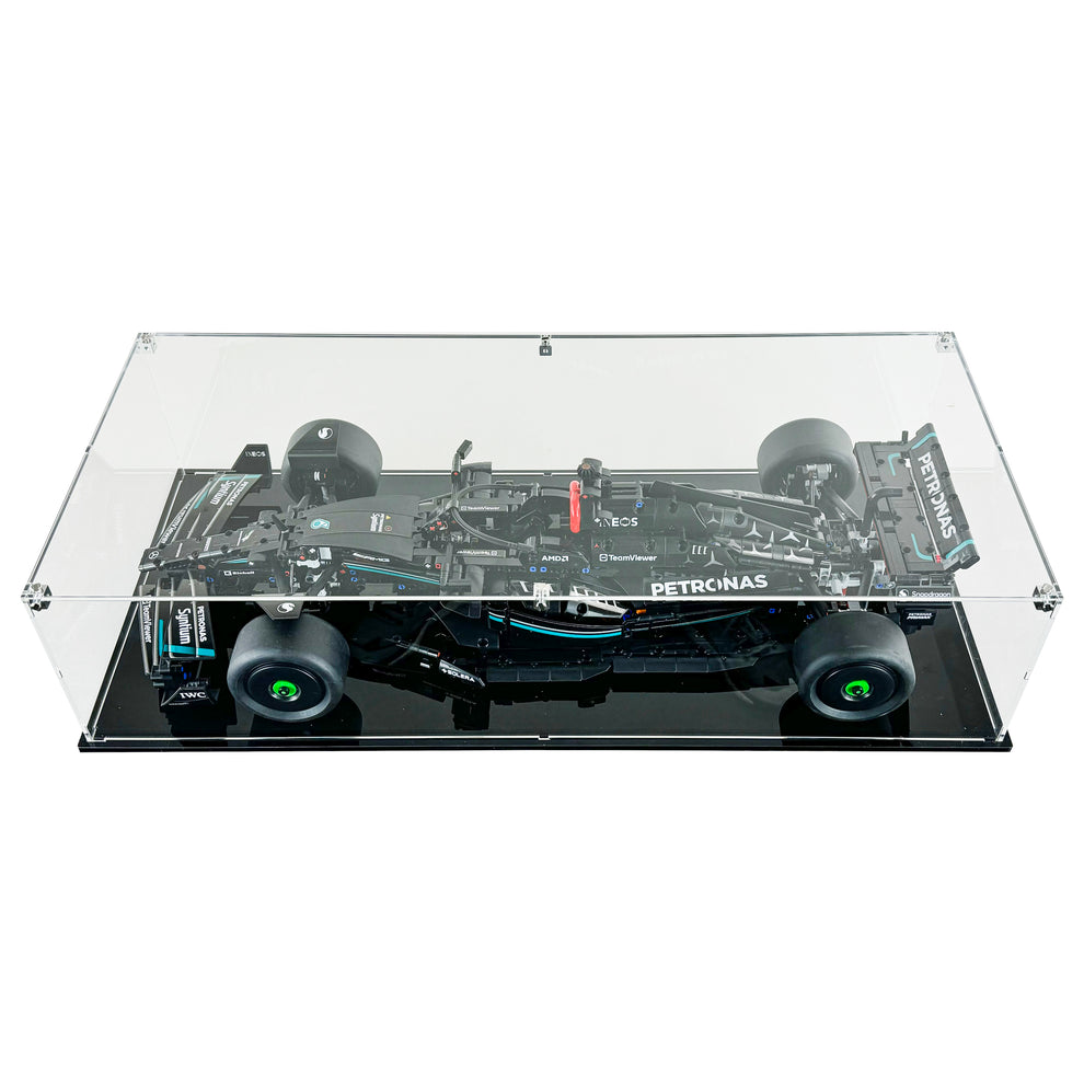 LEGO Model 42171 Horizontal - 3mm thick Custom Acrylic Display Case for Technic Mercedes-AMG F1 W14 E Performance (6h x 26w x 11.5d)