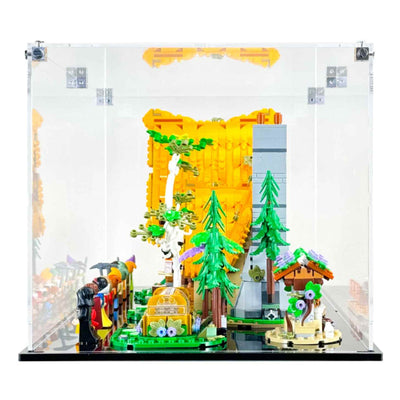 LEGO Model 43242 - 3mm thick Custom Acrylic Display Case for Disney Snow White and the Seven Dwarfs Cottage (9.4h x 18.25w x 10.5d)