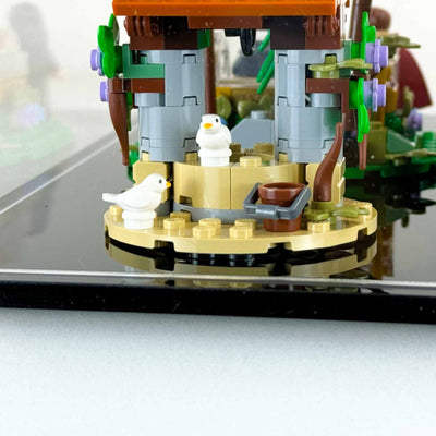 LEGO Model 43242 - 3mm thick Custom Acrylic Display Case for Disney Snow White and the Seven Dwarfs Cottage (9.4h x 18.25w x 10.5d)