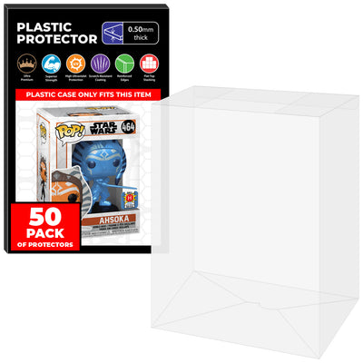 50 Pack of Pop Protector for 4 inch Standard Funko Pops on The Protector Guide App by Display Geek