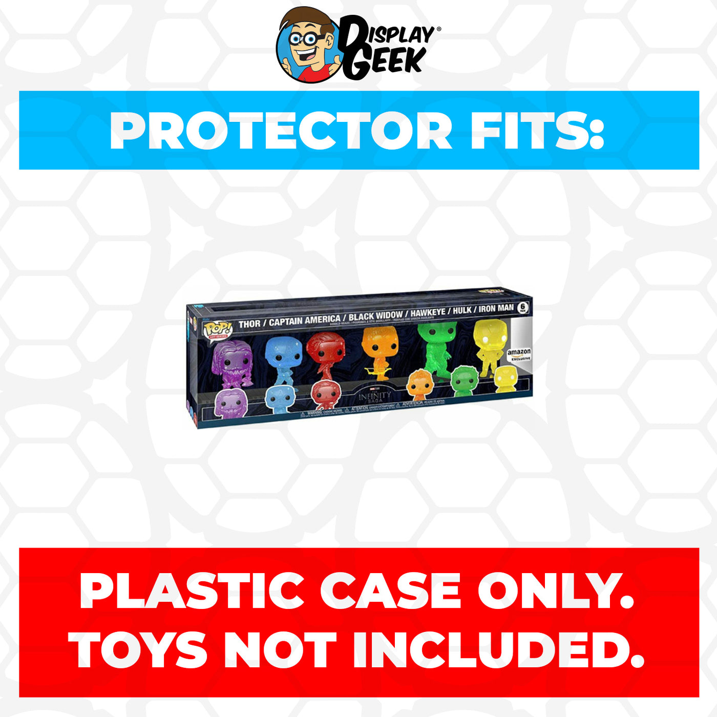 Pop Protector for 6 Pack The Infinity Saga Funko Pop on The Protector Guide App by Display Geek