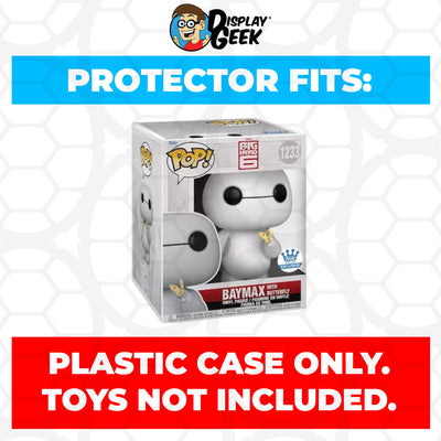 Pop Protector for 6 inch Baymax with Butterfly #1233 Super Size Funko Pop on The Protector Guide App by Display Geek