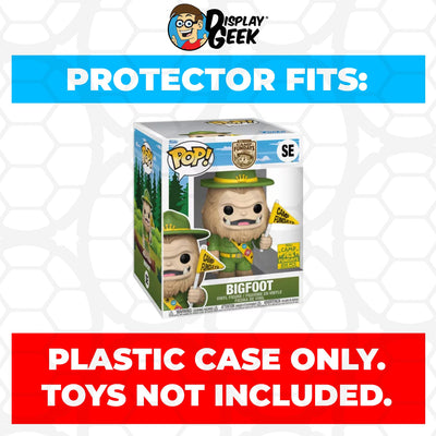 Pop Protector for Camp Fundays 6 inch Bigfoot Yellow Flag Light Brown SE Super Funko Pop on The Protector Guide App by Display Geek