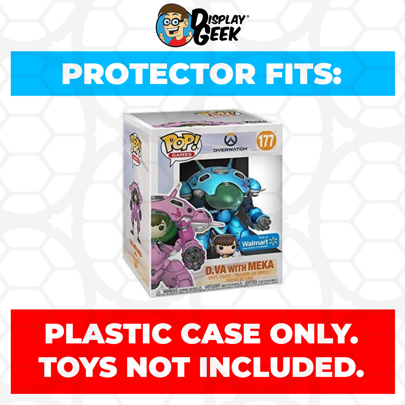 Pop Protector for 6 inch D.Va with MEKA Blueberry #177 Super Funko Pop on The Protector Guide App by Display Geek