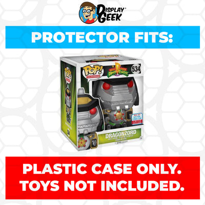 Pop Protector for 6 inch Dragonzord NYCC #534 Super Funko Pop on The Protector Guide App by Display Geek