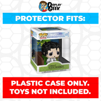 Pop Protector for 6 inch Edward with Dinosaur Shrub #985 Super Funko Pop on The Protector Guide App by Display Geek