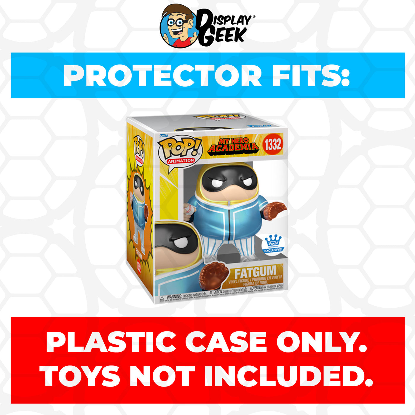 Pop Protector for 6 inch Fatgum HLB Baseball Metallic #1332 Super Size Funko Pop on The Protector Guide App by Display Geek