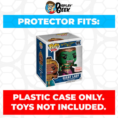 Pop Protector for 6 inch Giant Lady Green #99 Super Funko Pop on The Protector Guide App by Display Geek