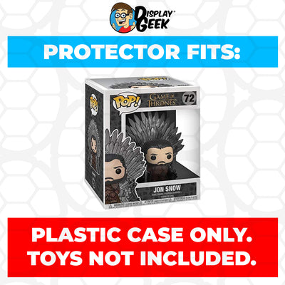 Pop Protector for 6 inch Jon Snow Iron Throne #72 Super Funko Pop on The Protector Guide App by Display Geek