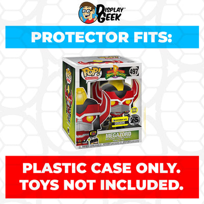 Pop Protector for 6 inch Megazord EE Glow #497 Super Funko Pop on The Protector Guide App by Display Geek