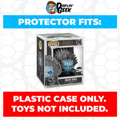 Pop Protector for 6 inch Night King Iron Throne Metallic #74 Super Funko Pop on The Protector Guide App by Display Geek