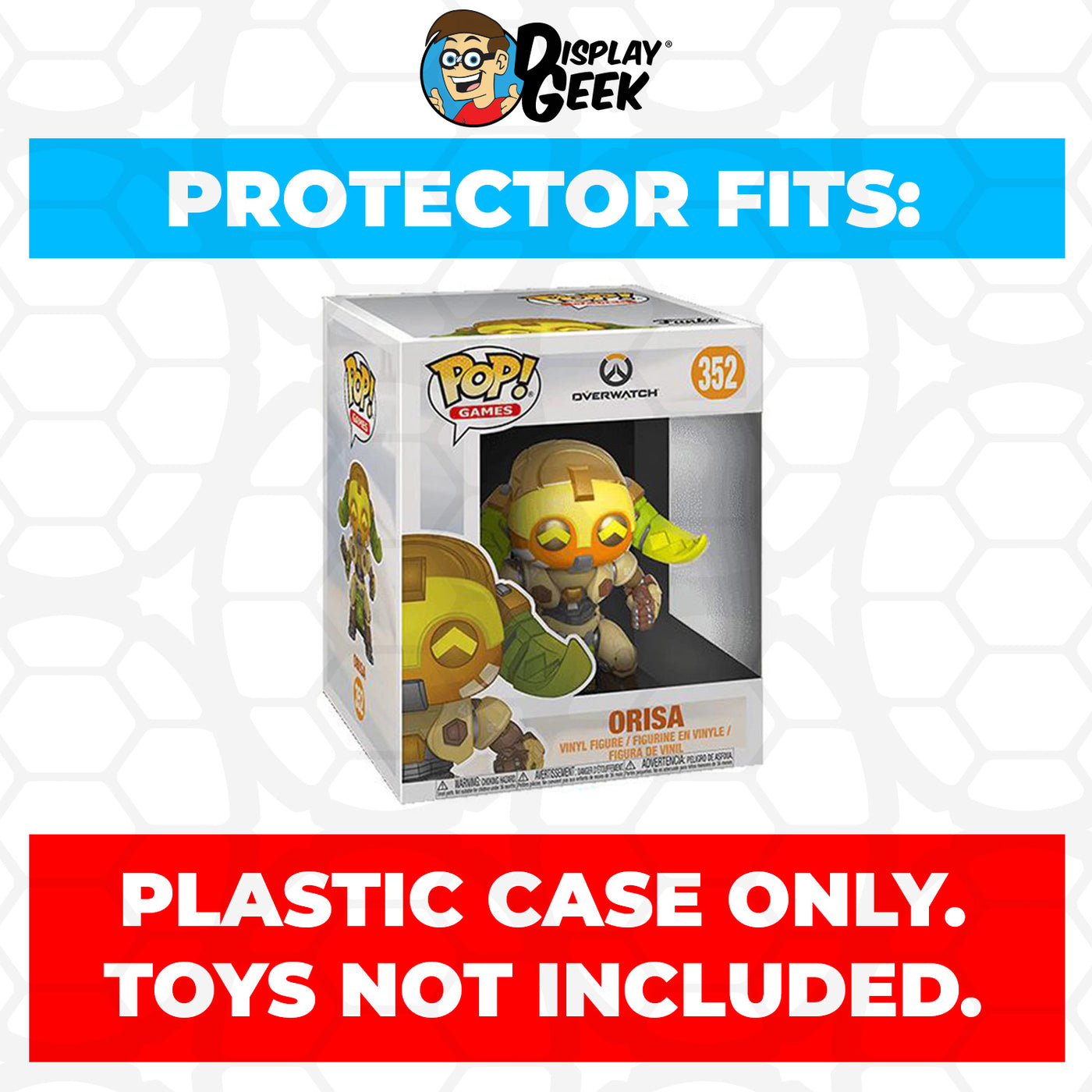 Pop Protector for 6 inch Orisa #352 Super Funko Pop on The Protector Guide App by Display Geek