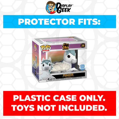 Pop Protector for 6 inch Pegasus #26 Super Funko Pop *protector on sideways* on The Protector Guide App by Display Geek