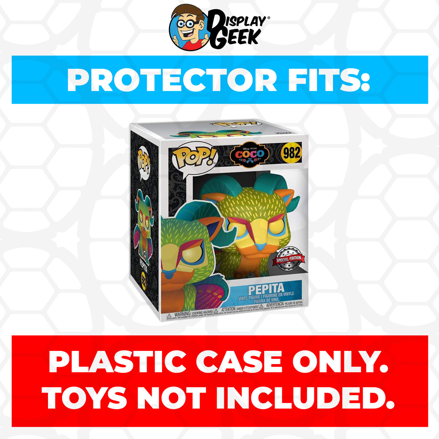Pop Protector for 6 inch Pepita Glow #982 Super Size Funko Pop on The Protector Guide App by Display Geek