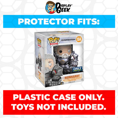 Pop Protector for 6 inch Reinhardt No Helmet #184 Super Funko Pop on The Protector Guide App by Display Geek